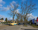 Am 01.03.2025 fuhr Wagen 31 der Woltersdorfer Straßenbahn durch die Berliner Straße in Richtung Rahnsdorf. Immer wieder wird die Straßenbahn dabei von Autofahrern, die es eilig haben, überholt.
