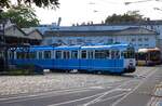 RNV D�wag GT8 204 am 27.09.26 in Heidelberg von Gehweg aus fotografiert