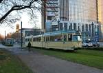 VGF Düwag O-Wagen 111 am 30.11.19 in Frankfurt Messe 