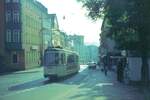 Straßenbahn Neunkirchen/Saar__GT4 auf der letzten übrig gebliebenen Linie 2.__26-09-1977 