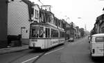 Straßenbahn Neunkirchen/Saar__GT4 Nr.3 [ME 1961] auf Linie 2 zum Schlachthof in der Steinwaldstr.