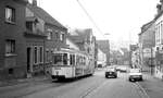 Straßenbahn Neunkirchen/Saar__GT4 Nr.6 [ME 1961] auf Linie 2 zum 'Steinwald' auf Bergfahrt in der Zweibrücker Str.