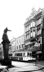 Straßenbahn Neunkirchen/Saar__GT4 Nr.6 [ME 1961] auf Linie 2 zum Hauptbhf.