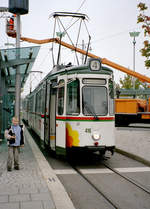 Augsburg Stadtwerke Augsburg SL 4 (Maschinenfabrik Esslingen GT4 416 (ex-Stuttgart SSB 610, Bj 1963, 1996 modernisiert)) Oberhausen, Augsburg Nord am 17.