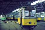 SSB Stuttgart_Straßenbahn-Betriebshöfe__Ostheim (Vh4)__GS-Tw851 [Uerdingen 1939]. Einer der ganz frühen Museumswagen.__03-1972