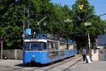 Tw.2006 + Bw.3004, in der Ständlerstraße bei der Ausfahrt aus der MVG - Hauptwerkstätte.