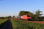 185 018-9 mit einem Containerzug bei Borstel 30.5.21