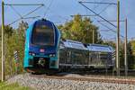 D-DB 445 627-3/127-4 fuhr am 14.10.2026 als RE 8 (RE 11418) von Ahrensburg (AAHR) kommend nach L�beck-Travem�nde Strand (ALTS).
