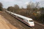 ICE 587 (Hamburg–M�nchen) am 31.03.2010 zwischen Stelle und Ashausen