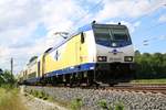 146 507 der metronom Eisenbahngesellschaft mbH als ME 81623 (RB31) von Hamburg-Harburg nach Lüneburg in Radbruch auf der Bahnstrecke Hannover–Hamburg (KBS 110).