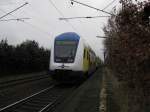 Nachschuss auf dem MEr 36551 Hamburg-Harburg - Lneburg bei der Ausfahrt aus Radbruch am 31.01.09.