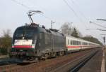 MRCE ES 64 U2-061 mit IC 1078 (Stuttgart Hbf–Hamburg-Altona) am 21.03.2011 in Radbruch