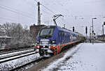Raildox 2159233-6 fährt hier zu einem Zwischenstopp mit einem langen Ganzzug am 13.2.2026 um 12.08 Uhr in Lüneburg ein. Ziel ist der Hamburger Hafen.