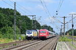 146 538-4 muss in Sagehorn auf die Überholung durch 101 104-8 warten.