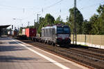 193 628-5 mit einem Güterzug in Bremerhaven Lehe. 22.8.19