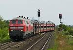 DB Sylt Autoshuttle: 218 321-8 und 218 ...