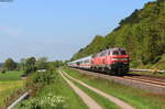 218 463-8 und 218 366-3 mit dem IC 2215 (Westerland(Sylt)-Frankfurt(Main)Hbf) bei Gudendorf 30.5.21