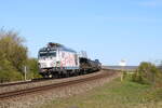 248 019 auf dem Weg �ber den Hindenburgdamm auf die gr��te Deutsche Nordseeinsel Sylt am 28.4.2026
