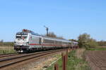 Intercity 2311 gezogen von 248 507 bei der Einfahrt in Risum-Lindholm an seinem letzten Betriebstag den 30.4.2026