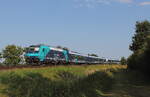 RE6 von Hamburg nach Westerland mit 245 202 der Nordbahn bei Hattstedt unterwegs. Aufgenommen am 04.08.2026