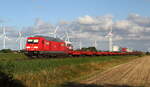 Morgensonne beim DB Syltshuttle nach Nieb�ll mit DB 245 025. Aufgenommen am 06.08.2026