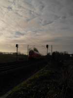 RE 21414 Hamburg Hbf - Lbeck Hbf kurz nach der Ausfahrt aus Reinfeld (Holst.) am 23.12.08.