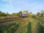 DSB IC 3 5085 als EC 36 von Kopenhagen nach Hamburg Hbf am 29.10.08 bei Reinfeld (Holst.).