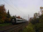 DSB IC 3 5076 fhrt am 2.11.08 als EC 36 von Kopenhagen nach Hamburg Hbf hier bei der Durchfahrt in Reinfeld (Holst.).