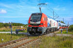 Talent 3 Bewegungsfahrt Mukran - Bergen am 12.09.2022 mit der MEG 159 239.