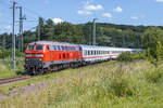 218 473 mit einem Leerpark vom Ostseebad Binz nach Bergen.