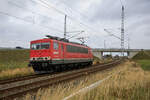 LDK 155 167 als Lz von Mukran nach Rostock Seehafen am 25.10.2022.