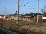 Das ehmalige Bahnhofsgeb�ude von Samtens was jetz von Antiksammler genutzt wird.Aufgenommen am 21.Dezember 2012.