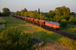 EBS 232 690 mit Getreide am 07.06.2023 nach 21 Uhr bei Kummerow.
