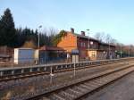 Bahnhof Buddenhagen an der UBB Strecke 193 am 06.Februar 2016.