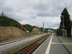 Zwei Gleise können demnächst wieder in Sassnitz genutzt werden.Aufnahme vom 18.September 2021.