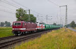 EBS 243 936 & 243 822 mit Getreidezug am 21.06.2023 in Teschenhagen.