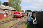 798 309-0 und 789 308-2 der Angelner Dampfeisenbahn sind auf dem Weg von Kappeln nach Süderbrarup.