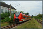 463 096 erreicht am 05.08.2023 den Bahnhof Eisenhüttenstadt.