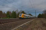 462 512 war am 31.01.2025 als RE 73781 von Frankfurt/Oder nach Brandenburg unterwegs.