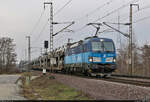 Autotransportzug (BLG Logistics Group AG & Co. KG) mit 383 008-0  Quer durch Europa  unterwegs in Magdeburg Herrenkrug Richtung Biederitz.

🧰 ČD Cargo, a.s.
🕓 14.1.2022 | 14:25 Uhr
