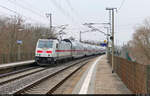 Auf seinem baustellenbedingten Umweg über Dessau Hbf und Bitterfeld durchfährt ein IC2 mit 146 566-5 voran den Hp Magdeburg Herrenkrug auf Gleis 1 Richtung Biederitz.

🧰 DB Fernverkehr
🚝 IC 2443 (Linie 55) Köln Hbf–Leipzig Hbf
🕓 17.3.2022 | 12:06 Uhr