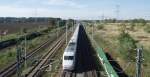 ICE 1 (BR 401) aus Richtung Wolfsburg rauscht in k�rze durch Wustermark.
