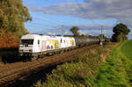 Delta Rail 223 158 & 223 154 mit Kesseln aus Stendell am 09.10.2022 durch Engelswacht.