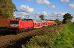 112 101 zog am 16.10.2022 den RE3 92710 von Eberswalde nach Stralsund.