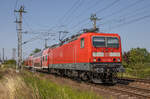 143 248 am 20.07.2022 mit dem RE7 Stralsund Hbf - Greifswald am Abzw.