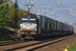 Siemens Vectron der Budamar Logistics a.s. mit Containerzug am 06.08.2022