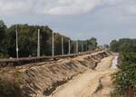 30.9.2011 Komplettsanierung der Nordbahn bei Km 41.0 nahe Grüneberg.