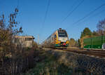 Von Schwerin nach Berlin war ET 445 100 am 22.11.2025 als RE 52826 unterwegs. Am ehemaligen Abzweig Fichtengrund waren es nur noch ein paar Minuten bis zum Halt in Oranienburg.