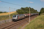 187 502-0 (akiem/CTL Logistics) mit einem Ganzzug Kesselwagen auf dem Weg in Richtung Rostock.