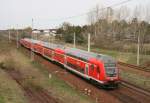 RE 18009 (Berlin Hbf–Cottbus) am 11.04.2011 in Baruth (Mark)